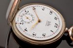 pocket watch, watchguard, "Leijona", Switzerland, Finland, silver, 800 standart, watch 73.44 g, chai...
