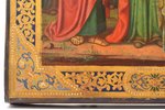 ikona, Izvēlēti svētie, dēlis, gleznota uz zelta, Krievijas impērija, 19. gs., 30.9 x 26.5 x 2.7 cm...