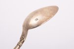 teaspoon, silver, presumably with the monogram (AM) of Grand Duke Alexander Mikhailovich and between...