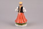 figurine, a Girl in traditional costume, porcelain, Riga (Latvia), M.S. Kuznetsov manufactory, 1934-...