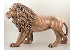figurine, "Lion", silver, 925 standard, weight (brutto) 18.55 kg, 38 x 58 x 20 cm, Alessandro Magrin...