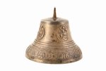 zvans, meistars - Aleksejs Erohins, bronza, h 10.5 / Ø 12.7 cm, svars 530 g., Krievijas impērija, 18...