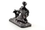 статуэтка, "Данила Мастер и каменный цветок", чугун, h 15 см, вес 1850 г., СССР, Касли, 1987 г....