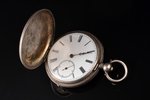 kabatas pulkstenis, Šveice, metāls, 76 g, 5.7 x 4.7 cm, Ø 47 mm, jāveic mehānisma profilakses apkope...