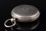 pocket watch, "John Edwards", Great Britain, silver, gold plated, 925 standart, 126.11 g, 6.4 x 5.3...
