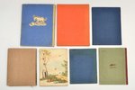 set of 7 children's books, Latvia, USSR, 1950-1960, marks in text in some places...
