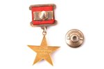 медаль, Герой Социалистического Труда, № 11233, награждена Риваре Моника Альбертовна – заведующая пт...