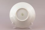 soup plate, LKOK - Society of the chevaliers of the order of Lāčplēsis, porcelain, M.S. Kuznetsov ma...
