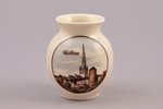 вазочка, "Таллин", фарфор, Лангебраун, Эстония, 20-30е годы 20го века, h 6 см...