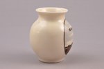 small vase, "Tallinn", porcelain, Langebraun, Estonia, the 20-30ties of 20th cent., h 6 cm...