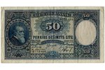 50 liti, banknote, 1928 g., Lietuva...