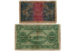 10 litas, 2 litas, set of banknotes, 1922 / 1927, Lithuania...