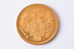 Российская империя, 5 рублей, 1854 г., "Николай I", золото, 917 проба, 6.54 г, вес чистого золота 6...