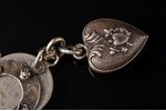 ободок на голову, из монет 10 копеек (1902-1915) и монеты 15 копеек (1899 года), биллон серебра (500...