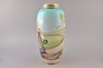 vase, "Traditional motiv", porcelain, M.S. Kuznetsov manufactory, signed painter's work, handpainted...