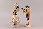 pair of figurines, Spanish Dancer and Man with Guitar, porcelain, Germany, Friedrich Wilhelm Wessel,...