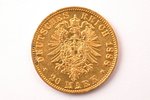 Germany, Prussia, 20 marks, 1888, Frederick III, gold, fineness 900, 7.965 g, fine gold weight 7.169...