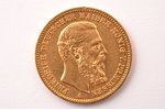 Vācija, Prūsija, 20 markas, 1888 g., "Frederiks III", zelts, 900 prove, 7.965 g, tīra zelta svars 7....