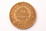 France, 40 francs, 1811, Napoléon I, gold, fineness 900, 12.90322 g, fine gold weight 11.6135 g, F# ...