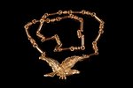 ожерелье, "Орел", золото, 585 проба, 33.78 г., бриллиант, длина изделия 47 см...