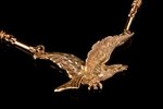 ожерелье, "Орел", золото, 585 проба, 33.78 г., бриллиант, длина изделия 47 см...