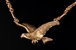 a necklace, "Eagle", gold, 585 standard, 33.78 g., diamonds, length of item 47 cm...