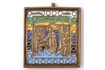 icon, The Resurrection of Christ. Descent into Hades, copper alloy, 6-color enamel, Russia, the bord...