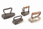 set of 7 irons (miniature size), metal...