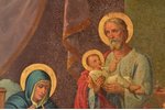 икона, Рождество Пресвятой Богородицы, золочение, живопись на цинке, Российская империя, 38 x 28 см...