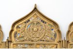 icon with foldable side flaps, Great Feasts, copper alloy, 6-color enamel, Russia, the 19th cent., 1...