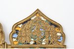 icon with foldable side flaps, Great Feasts, copper alloy, 6-color enamel, Russia, the 19th cent., 1...