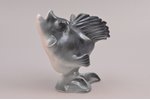 figurine, Perch, porcelain, Riga (Latvia), M.S. Kuznetsov manufactory, 1937-1940, 10.5 cm, first gra...