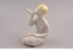 statuete, Pienene, porcelāns, Rīga (Latvija), PSRS, Rīgas porcelāna rūpnīca, modeļa autors - Aina Me...