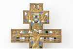 krusts, Kristus Krustā Sišana, bronza, 5-krāsu emalja, Maskava, Krievijas impērija, 19.gs. vidus, 36...