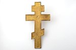 крест, Распятие Христово, бронза, 5-цветная эмаль, Москва, Российская империя, середина 19-го века,...