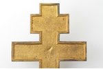 cross, The Crucifixion of Christ, bronze, 5-color enamel, Moscow, Russia, the middle of the 19th cen...