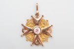 order with document, The Order of Saint Stanislaus, 3rd class, gold, 56 standard, Russia, 43.1 x 39....