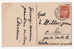 postcard, greetings, Latvia, 20-30ties of 20th cent., 14х9 cm...