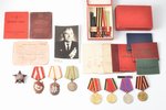 set of awards and documents, awarded to Shenderov Alexey Pavlovich (Шендеров Алексей Павлович): Orde...