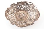 candy-bowl, silver, 830 standard, 224.3 g, silver stamping, 18.3 x 14.2 cm, h (with handle) 13.5 cm,...