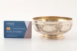 candy-bowl, silver, 830 standard, 146.6 g, Ø 12.8 / 5.9 cm, C. G. Hallberg, 1914, Stockholm, Sweden...
