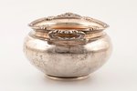 sugar-bowl, silver, 84 standard, 407.6 g, gilding, 13.2 x 17.5 / h 8 cm, by Yakov Wiberg, 1836, Mosc...