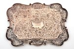 tray, silver, 925 standard, 272.7 g, silver stamping, 31.5 x 22.5 cm, the border of the 19th and the...