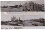 postcard, 4 pcs., Riga, Latvia, Russia, beginning of 20th cent., 14х9 cm...