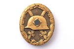 badge, Wound badge, Third Reich, 3rd class, Germany, 40ies of 20 cent., 44 x 36.7 mm, 13.8 g...