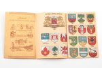 buklets, Latvijas pilsētu ģērboņi (krāsās), Latvija, 1926 g., 13.2 x 8.9 cm...