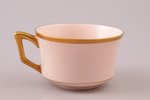 coffee pair, porcelain (pink color mass), M.S. Kuznetsov manufactory, Riga (Latvia), 1934-1936, h (c...