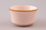 coffee pair, porcelain (pink color mass), M.S. Kuznetsov manufactory, Riga (Latvia), 1934-1936, h (c...