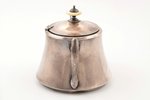 sugar-bowl, silver, 84 standard, 318.5 g, gilding, h (with lid) 11.2 cm, by Adrian Ivanov, 1908-1917...