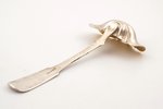 spoon sauce, silver, 55.7 g, gilding, 18.7 x 7.9 cm, the 2nd half of the 19th cent., Helsinki, Finla...